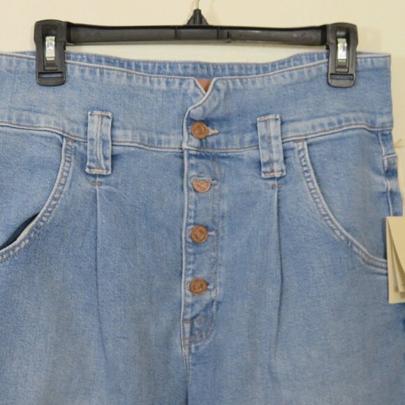 MOTHER size 32 The Pixie Bandit Starlet Sneak Straight Leg Jeans NEW - Picture 4 of 9